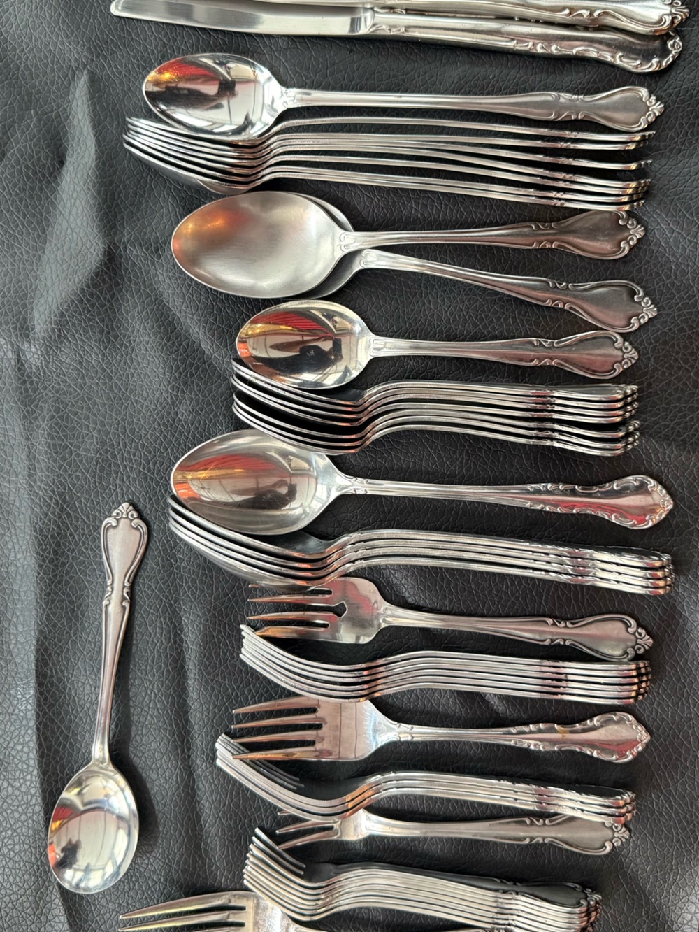 Vintage Japanese flatware set stainless steel